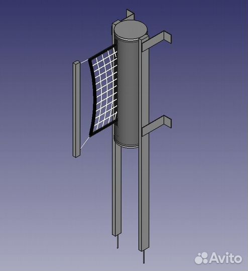 Стойки волейбольные с сеткой troset