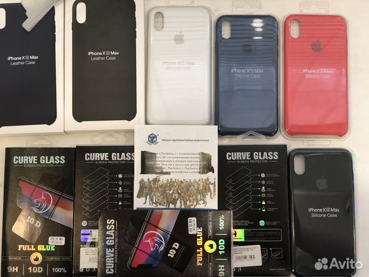 iPhone Xs Max Чехлы,5D защитные стекла