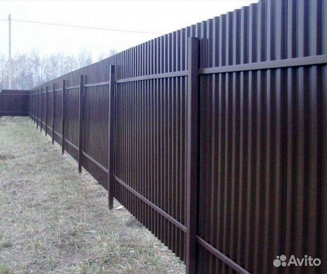 Заборы из профнастила