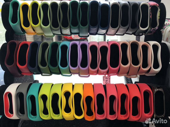 Силиконовые ремешки для Mi band 2/3/4