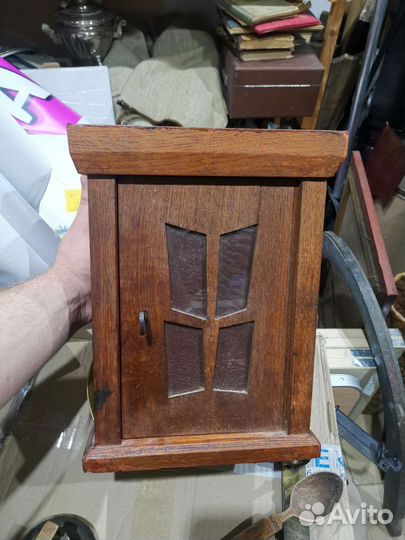 Старинная аптечка Массив дерево