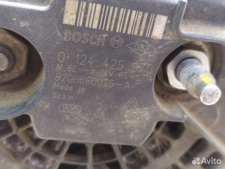 Генератор Renault Fluence K4MV838 2010