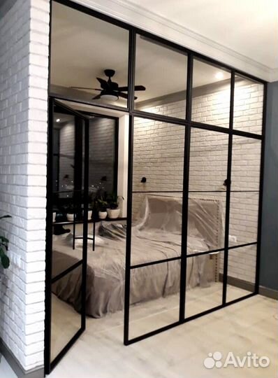 Перегородки лофт, перегородки из стекла