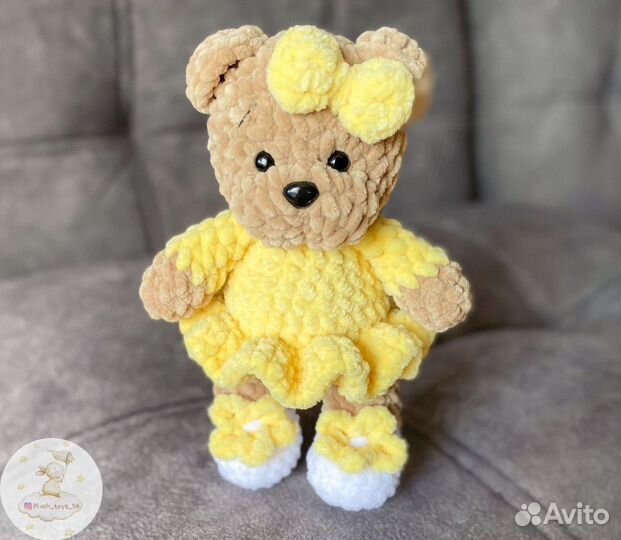 Вязаные игрушки мишки