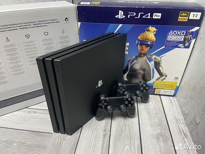 PS4 Pro(7208) 1tb+2джоя+700игр+доставка