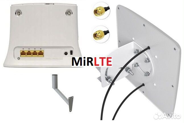 ZTE MF283 с Антенной BAS-2321 Все Сим Безлимит