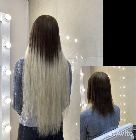 Холодное и горячее наращивание волос