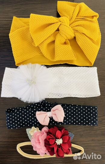 Повязки на голову для новорожденных от 6м до 1,5л