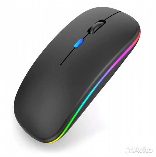 Мышка беспроводная светящиеся бесшумная