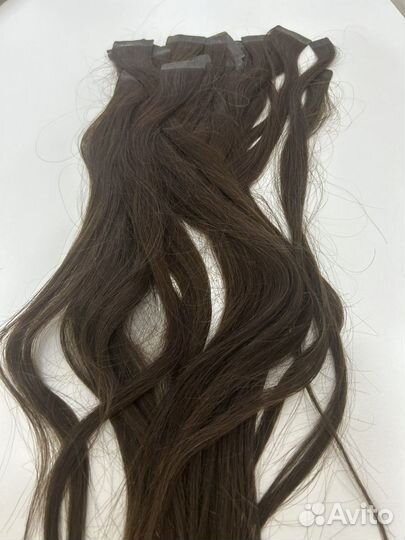 Натуральные волосы для наращивания на лентах