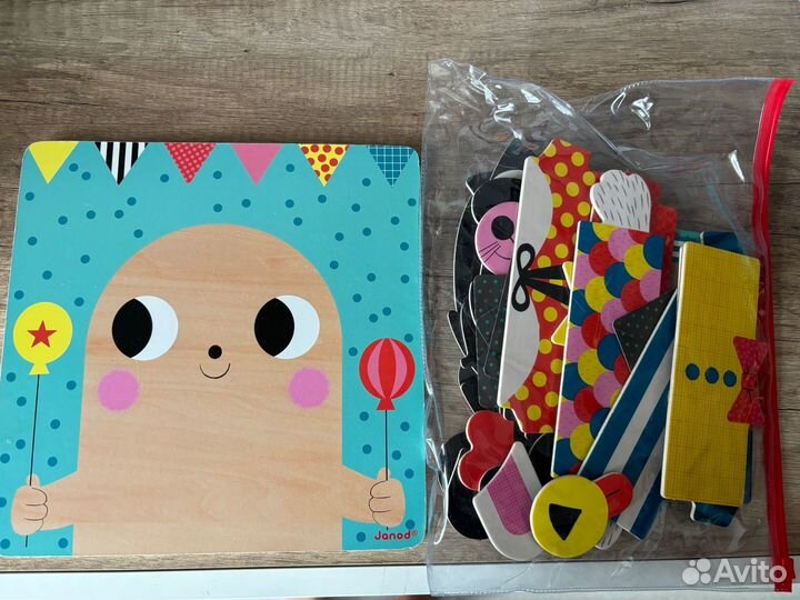 Магнитный пазл Животные Janod