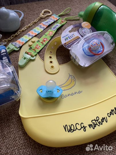 Пустышка, контейнер, бутылка непроливайка avent