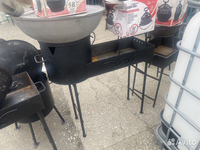 Мангал с печью под казан 3 мм толщина