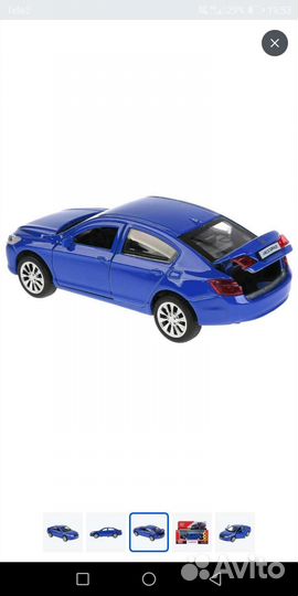 Машина коллекционная Honda Accord инерционная