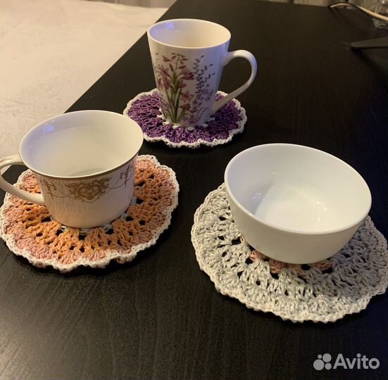 Салфетка крючком ручная работа