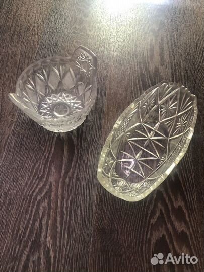 Хрустальная ваза салатник