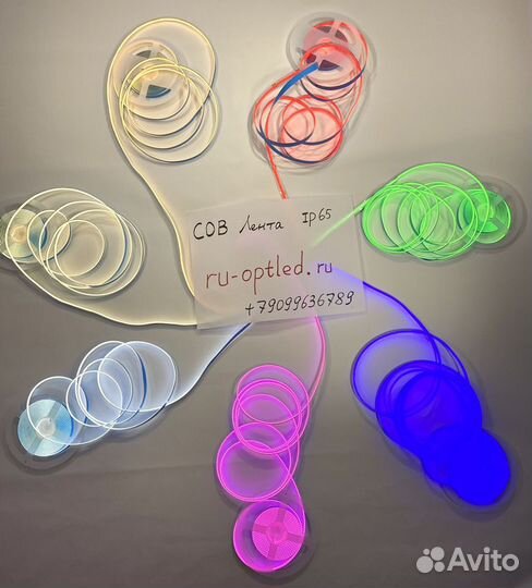 12v Светодиодная лента COB лента 14вт/m зеленый