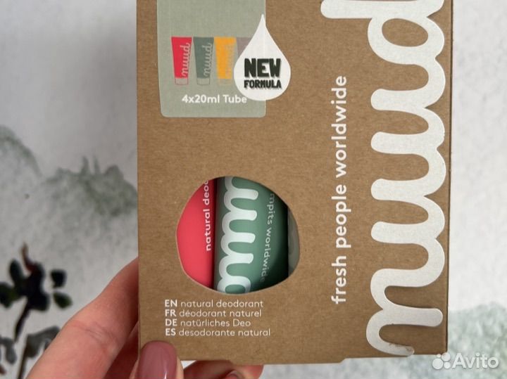 Nuud крем дезодорант натуральный 4 шт