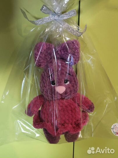 Плюшевый зайчик ручной работы