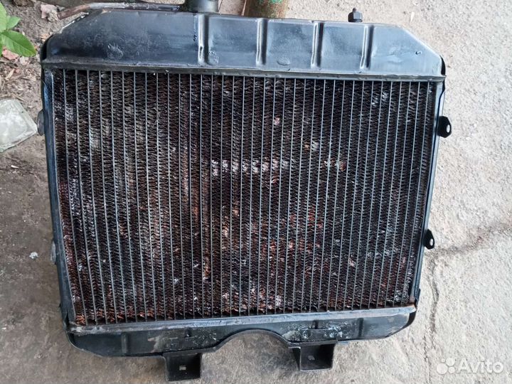 Радиатор основной на УАЗ. Медный 3-х рядный