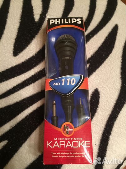 Микрофон Philips SBC MD110 для караоке новый