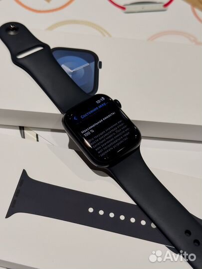 Apple Watch 9 45mm midnight идеал 100% оригинал