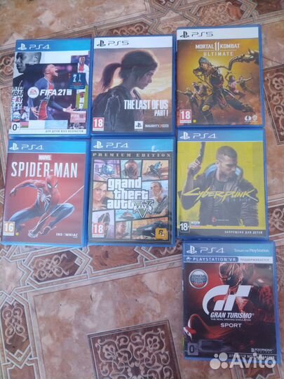 Диски на ps4, ps5