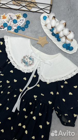 Съемные воротники с вышивкой