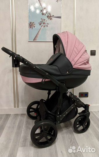 Коляска 3 в 1 Sevillababy Sofia розовая