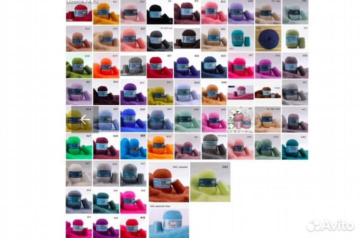 Белый чепчик с ушками из пуха норки