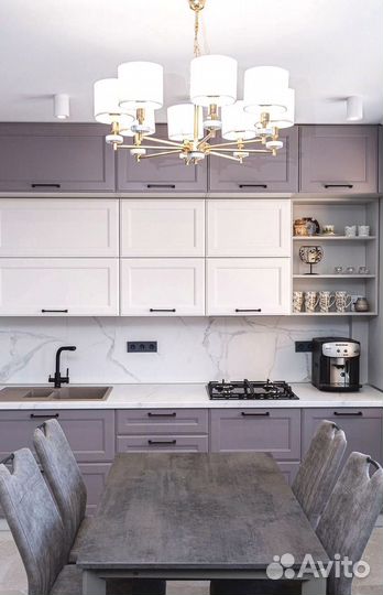 Кухонный гарнитур угловой в потолок на заказ