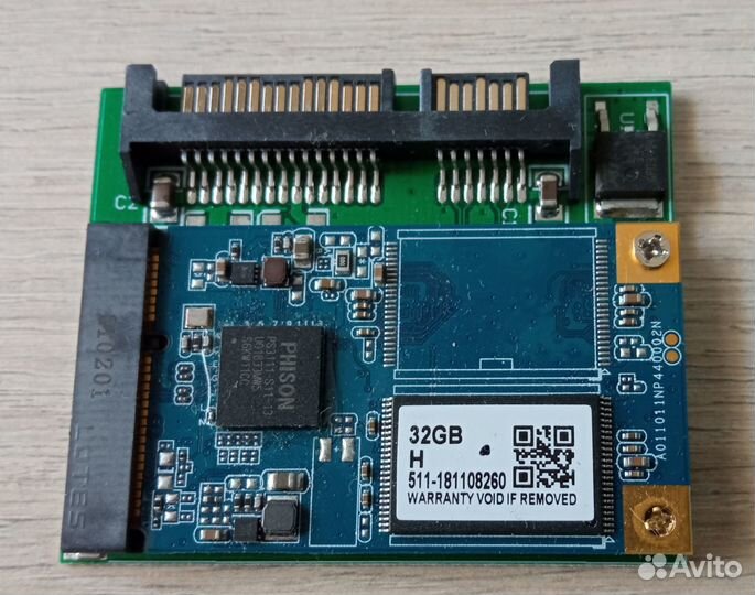 Переходник msata to SATA нов.+ 32GB