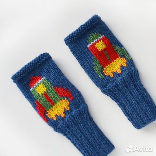 Митенки для мальчика 3-5 лет