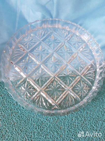 Блюдо хрусталь