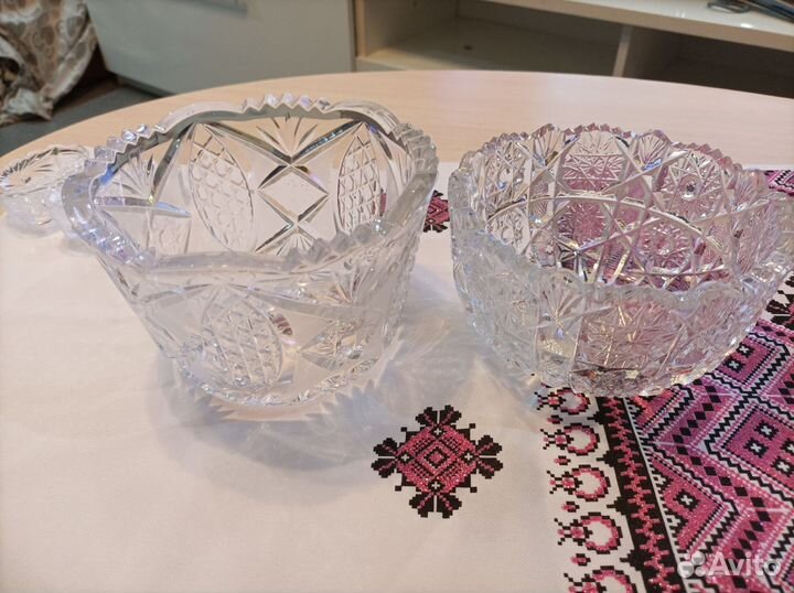 Хрустальный салатник СССР