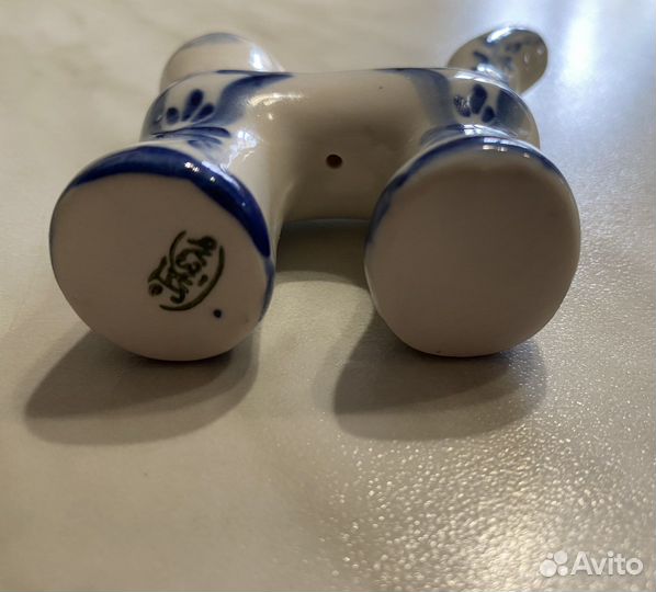 Фигурки Гжель СССР Кот Заяц Змея