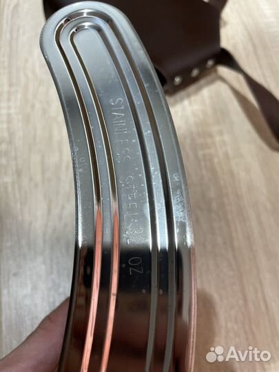 Фляга железная с чехлом