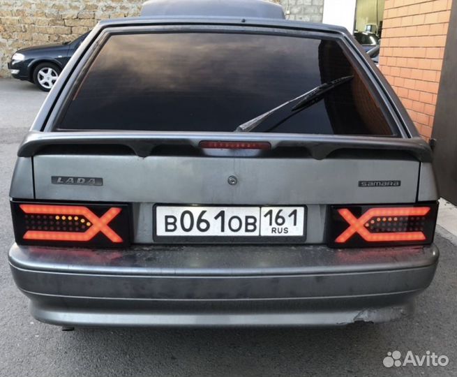 Новинка Задние фонари X RED - style neon 2108/2114