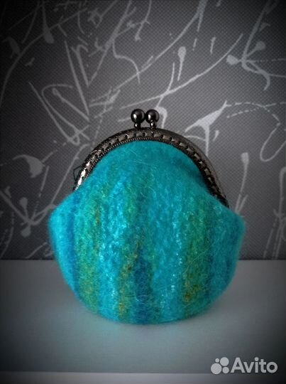 Сумочки - шкатулки из шерсти с фермуаром