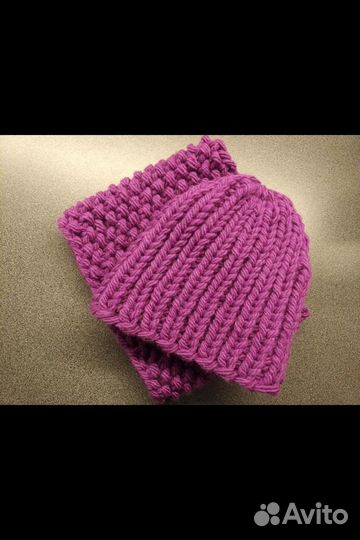 Комплект шапка и снуд