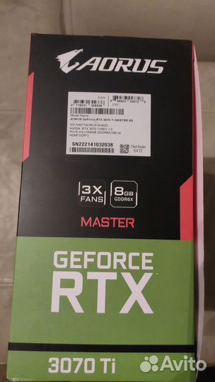 Видеокарта RTX 3070ti
