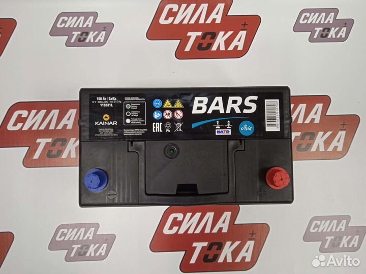 Аккумулятор Bars Asia 100aч
