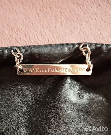 Куртка кожаная женская S Diane von Furstenberg