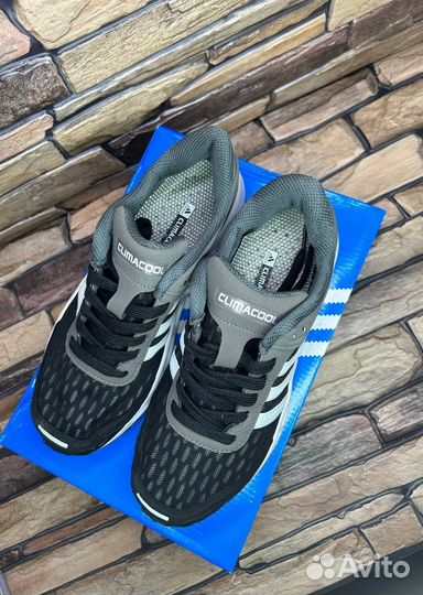 Кроссовки adidas climacool black grey white