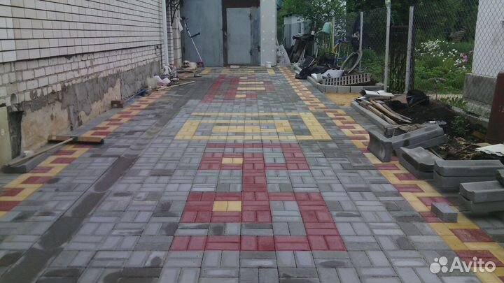 Укладка тротуарной плитки