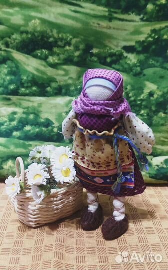 Кукла в народном стиле. кукла ручной работы