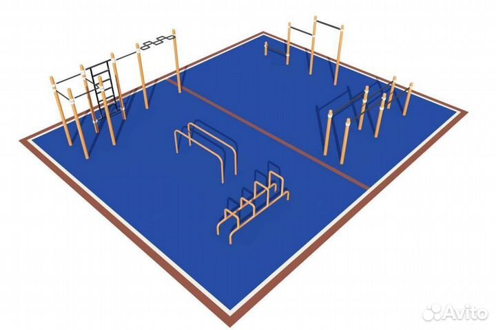 Площадка уличная для воркаут Дворовая Pioner A16692