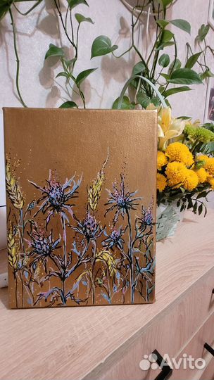 Картина поталь чертополох