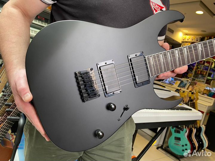 Электрогитара ibanez GIO GRG121DX-BKF black flat