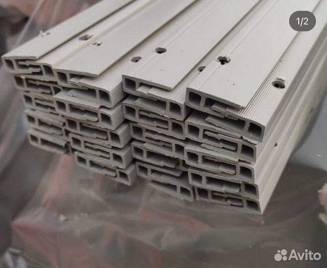 Багет пвх серый и белый